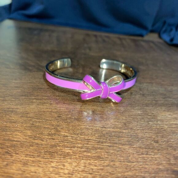 Vera Bradley Bow Bracelet Purple and  gold - Picture 6 of 6